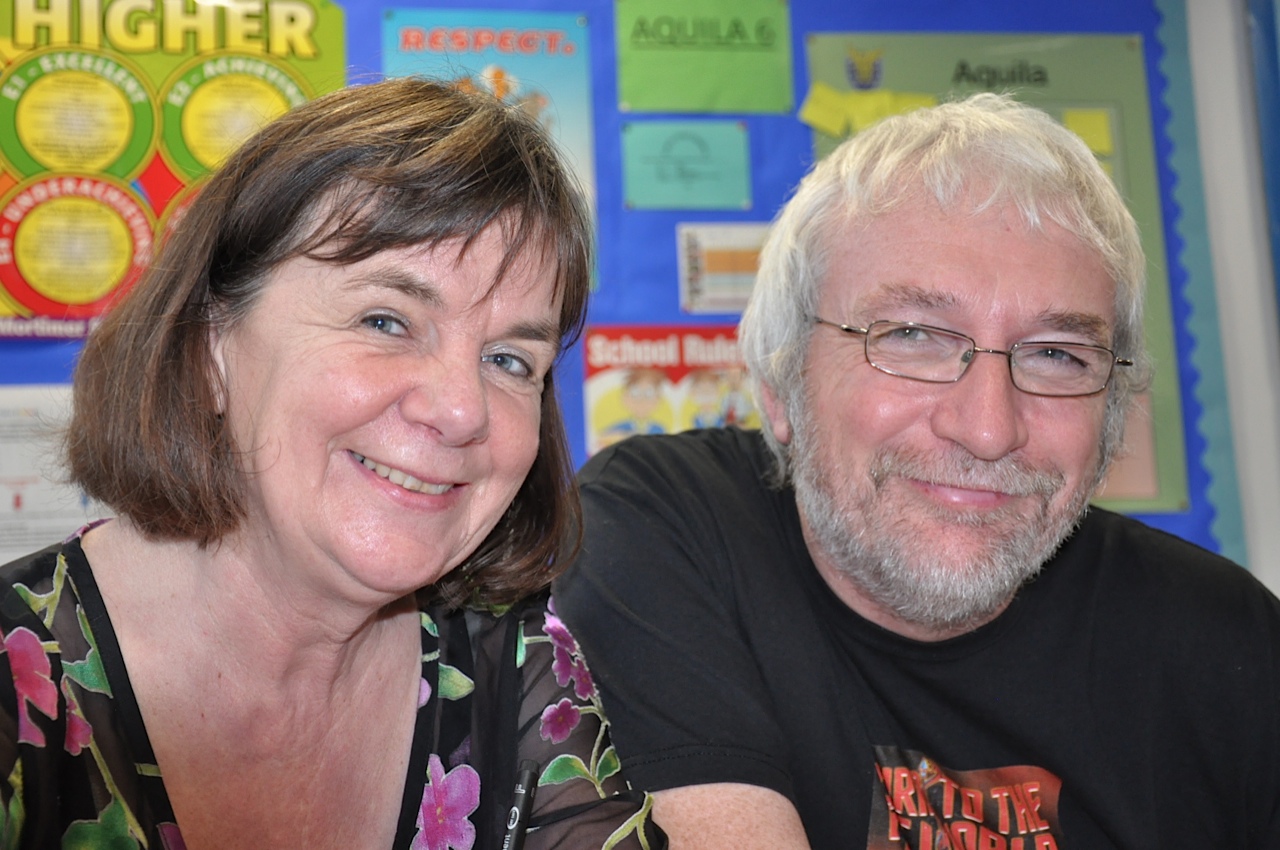 Steve B with Julia Donaldoson, author of The Gruffalo